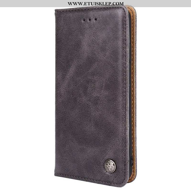 Etui Na Telefon do OnePlus Nord 2T 5G Etui Folio Sztuczna Skóra Z Ozdobnym Nitem